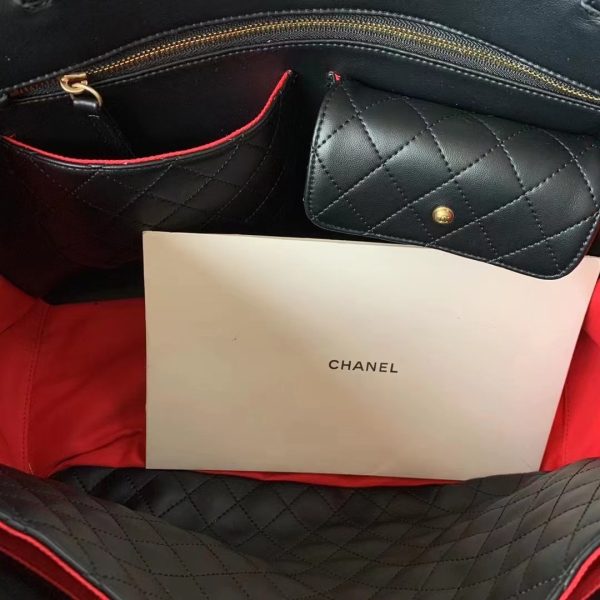 5 chanel shopping bag black for women womens bags 144in37cm as3508 b08867 94305 2799 358