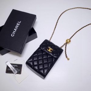 chanel quilted phone holder bag for women 11cm43in 2799 363