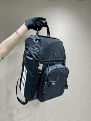3 prada x adidas re nylon and saffiano backpack black for women womens bags 177in45cm 2799 369 300x400