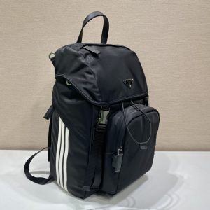 5 prada x adidas re nylon and saffiano backpack black for women womens bags 177in45cm 2799 369