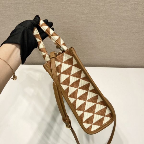 2 prada small symbole jacquard fabric handbag brownwhite for women womens bags 11in28cm 1ba354 2fkl f0i0u v ooo 2799 375
