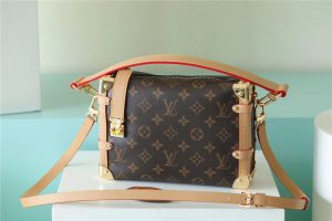 louis vuitton side trunk pm monogram canvas for women womens bags shoulder and crossbody bags 83in21cm lv 2799 379