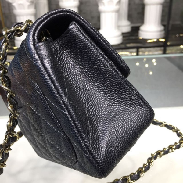 1 chanel mini flap bag caviar black for women womens bags shoulder and crossbody bags 67in17cm a35200 2799 394