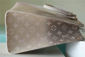 1 louis vuitton onthego mm tote bag in monogram canvas sunset kaki for women 138in35cm lv m20510 2799 410