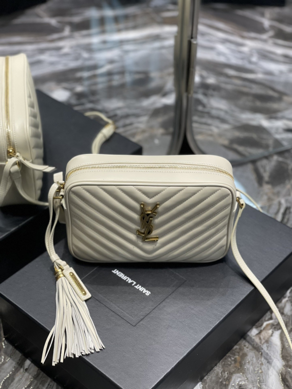 14 saint laurent lou camera bag white with gold toned hardware for women 9in23cm ysl 612544dv7079207 2799 411