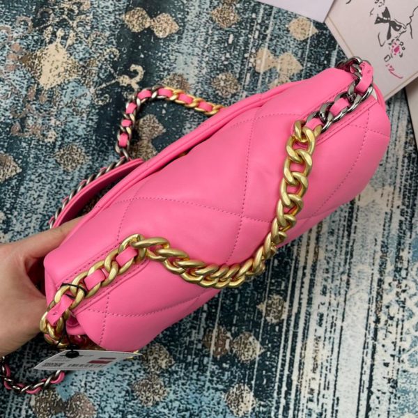 2 chanel Newtons 19 handbag 26cm pink for women as1160 2799 416
