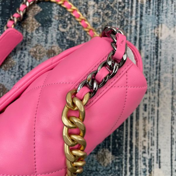 14 chanel 19 handbag 26cm pink for women as1160 2799 416