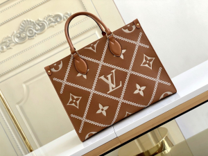 Louis Vuitton CarryAll PM White/Brown For Women 11.6in/29.5cm