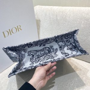 3-Christian Dior Large Dior Book Tote Blue and White Cornely Embroidery, Blue, For Women Women’s Handbags, Shoulder Bags, 42cm CD M1286ZRGO_M928  - 2799-448
