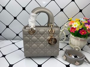 christian dior small lady dior bag gold toned hardware dark grey for women womens handbags crossbody bags 20cm cd 2799 450