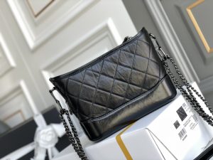 2-Chanel CO-CO Gabrielle Hobo Bag Black For Women 7.8in/20cm  - 2799-451