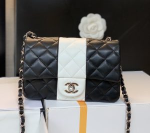 Chanel Mini Flap Bag Black For Women 7.8in/20cm  - 2799-452