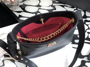 7 chanel co co shoulder bag black for women 114in29cm 2799 453