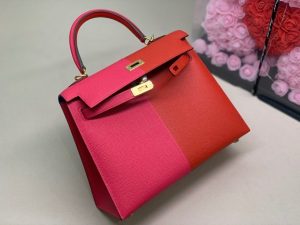 1 hermes kelly 28 sellier epsom bag redpink for women womens handbags shoulder bags 11in28cm 2799 457