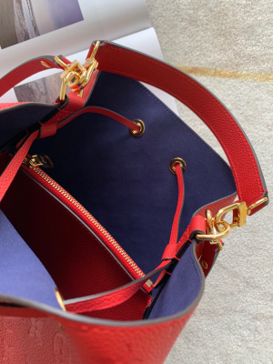 2-Louis Vuitton NeoNoe MM Bucket Bag Monogram Empreinte Red For Women, Women’s Bags, Shoulder Bags 10.2in/26cm LV  - 2799-460
