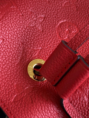 3-Louis Vuitton NeoNoe MM Bucket Bag Monogram Empreinte Red For Women, Women’s Bags, Shoulder Bags 10.2in/26cm LV  - 2799-460