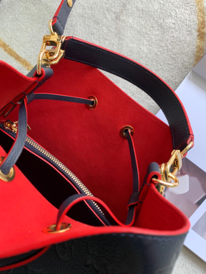 4-Louis Vuitton NeoNoe MM Bucket Bag Monogram Empreinte Red For Women, Women’s Bags, Shoulder Bags 10.2in/26cm LV  - 2799-460