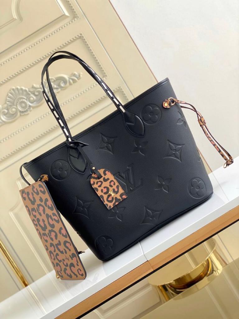 louis vuitton neverfull mm tote bag wild at heart monogram empreinte black for women womens handbags shoulder bags 122in31cm lv m45856 2799 475