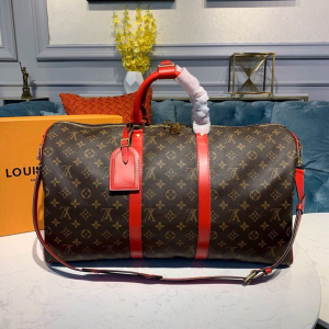 5 louis vuitton keepall bandouliere 50 monogram canvas red for men mens bags 197in50cm lv m44740 2799 482