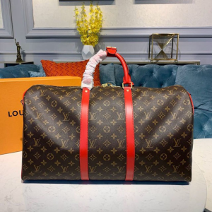 7 louis vuitton keepall bandouliere 50 monogram canvas red for men mens bags 197in50cm lv m44740 2799 482