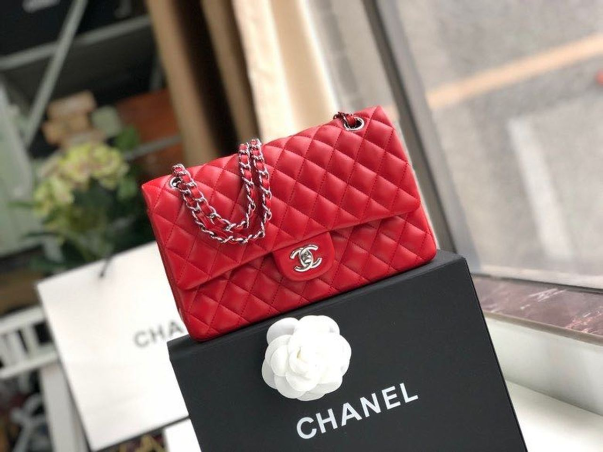 chanel classic handbag red for women 99in255cm a01112 2799 485