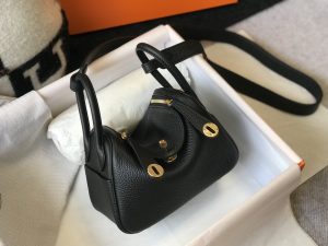 hermes lindy mini clemence bag black for women womens handbags shoulder and crossbody bags 75in19cm 2799 488