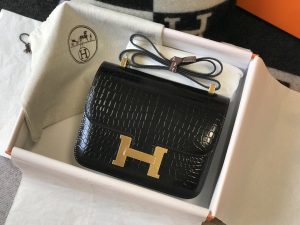 2 Bag hermes constance 23 pattern crocodile black for women womens handbags shoulder bag 9in23cm 2799 490