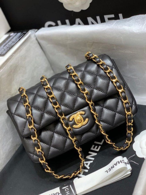 chanel classic flap bag gold toned hardware black for women womens bags shoulder and crossbody bags 78in20cm a01116 2799 496