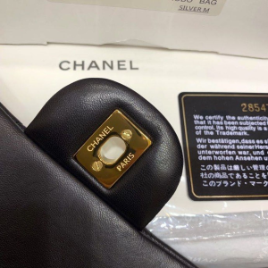 9 chanel classic flap bag gold toned hardware black for women womens bags shoulder and crossbody bags 78in20cm a01116 2799 496