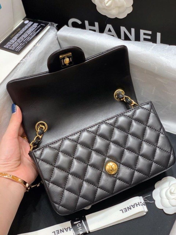 13 chanel classic flap bag gold toned hardware black for women womens bags shoulder and crossbody bags 78in20cm a01116 2799 496