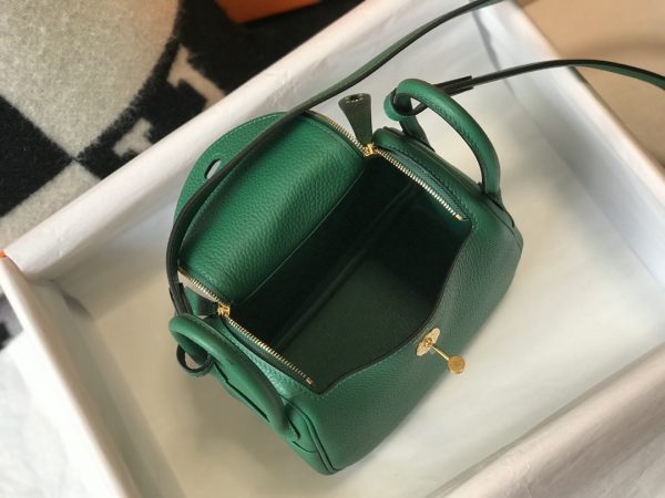 6 hermes lindy mini clemence bag green for women womens handbags shoulder and crossbody bags 75in19cm 2799 498