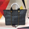 chanel deauville tote 38cm blackdark for women a66941 2799 503