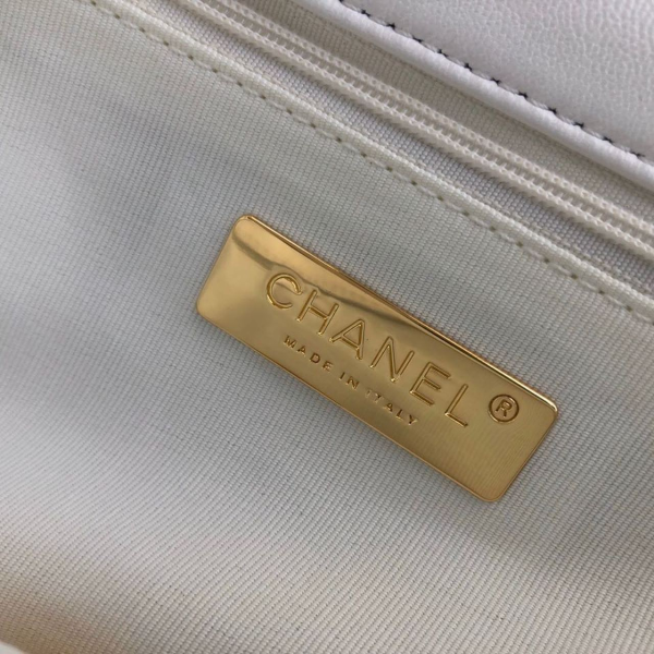 4 chanel 19 handbag white for women 101in26cm as1160 2799 509