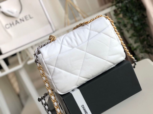 7 chanel 19 handbag white for women 101in26cm as1160 2799 509