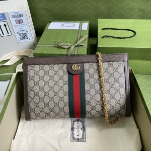gucci ophidia gg medium shoulder bag beigeebony gg supreme canvas green and red web for women 13in325cm gg 503876 k05ng 8745 2799 510