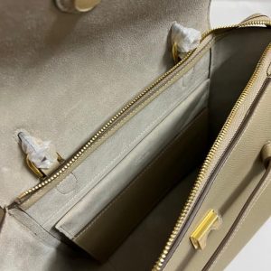 4 Kn-Celine celine nano micro belt bag in grained material light taupe for women 95in24cm 2799 543