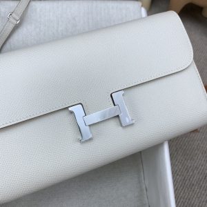 1 hermes constance long togo wallet white silver toned hardware bag for women womens handbags shoulder bags 81in21cm 2799 550