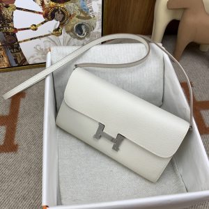 4 hermes constance long togo wallet white silver toned hardware bag for women womens handbags shoulder bags 81in21cm 2799 550