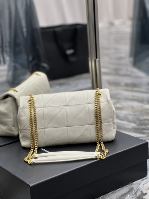 1-Saint Laurent Jamie Medium Chain Bag White For Women, Women’s Bags 9.8in/25cm YSL  - 2799-552
