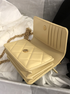 4-Chanel Spring And Summer 22C Yellow For Women, Women’s Bags 6.1in/15.5cm  - 2799-571