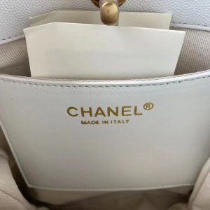 1 chanel small shopping bag white for womens bags 9in23cm 2799 572