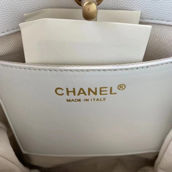 1 chanel small shopping bag white for women womens bags 9in23cm 2799 572