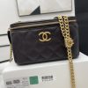 chanel small vanity case coffee for women womens bags 59in15cm 2799 580