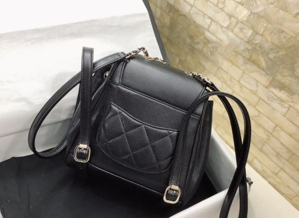 1 chanel small affinity backpack black for women womens bags 98in25cm 2799 582