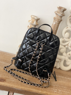 1 modello chanel rucksack backpack black bag for women 21cm8in 2799 589