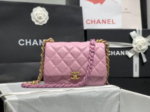 chanel small flap bag gold tone metal pink bag for women 16cm62in 2799 591