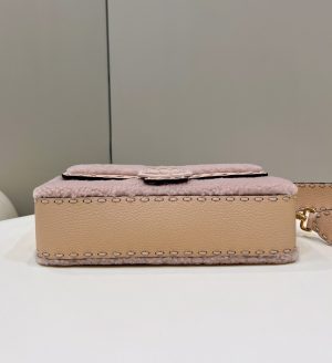 1 fendi baguette pink sheepskin bag for woman 27cm105in 8br600ah96f1f7n 2799 592