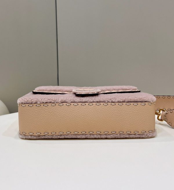 8 fendi baguette pink sheepskin bag for woman 27cm105in 8br600ah96f1f7n 2799 592