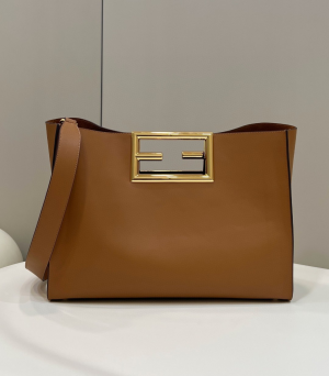 fendi way medium brown bag for woman 295cm115in 2799 593