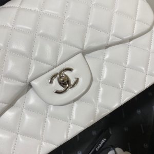 4-Chanel Metiers Large Classic Handbag Silver Hardware White For Women, Women’s Handbags, Shoulder Bags 11.8in/30cm  - 2799-595
